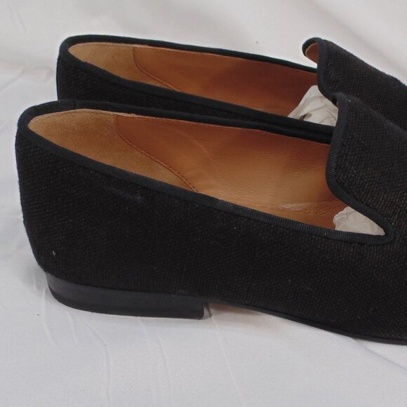 Stubbs & Wootton Bespoke Motif Slipper Loafer Slip On Linen Shoes Pot Leaf Weed - Picture 4 of 6